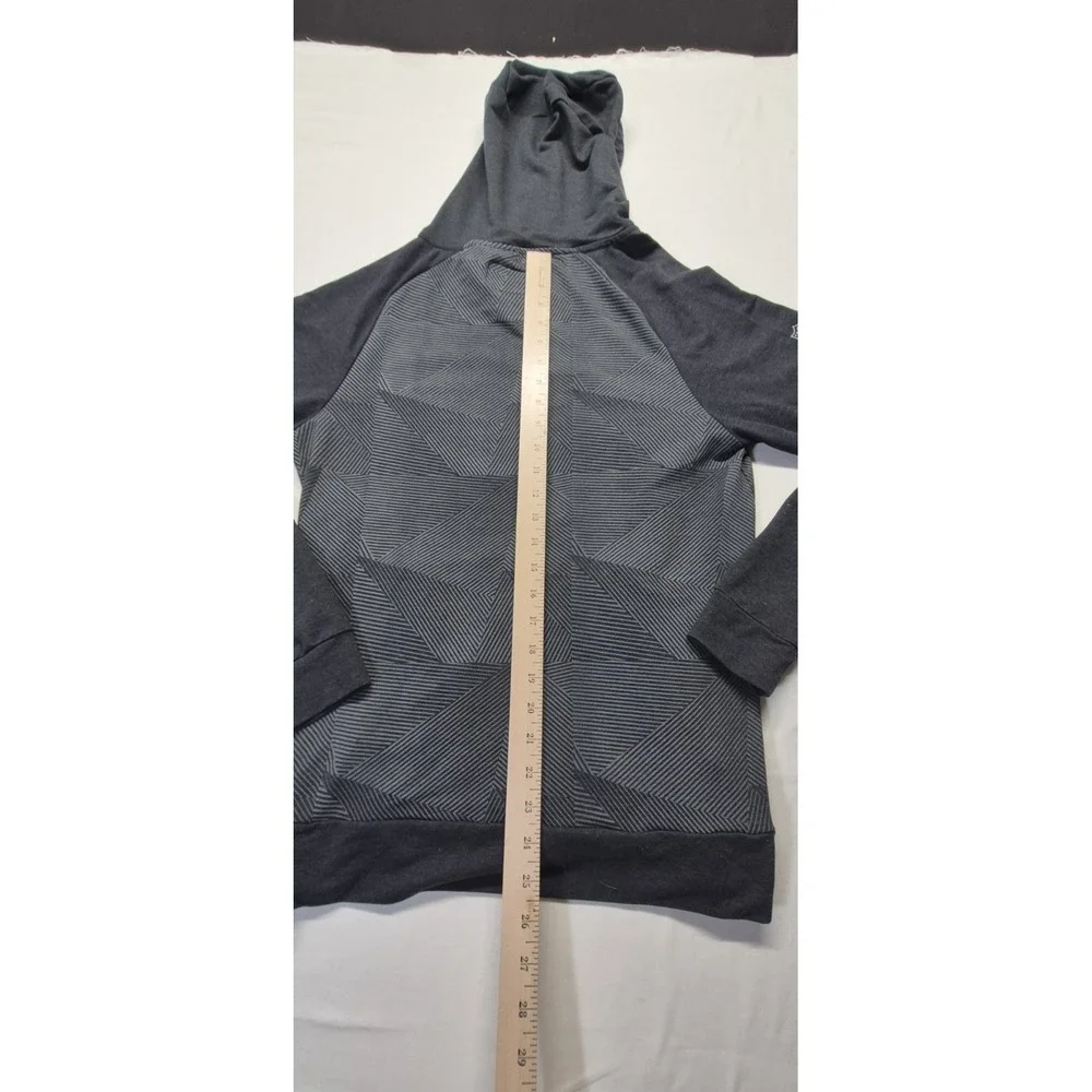 NFL Super Bowl Vlll‎ two toned gray full zip hoodie jacket geometric design  XS - Picture 9 of 13